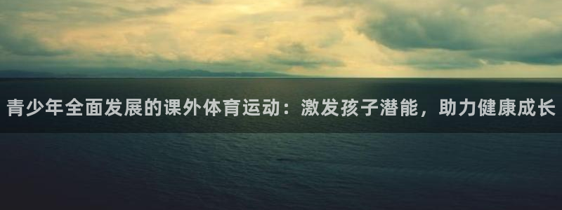 青少年全面发展的课外体育运动：激发孩子潜能，助力健康成长